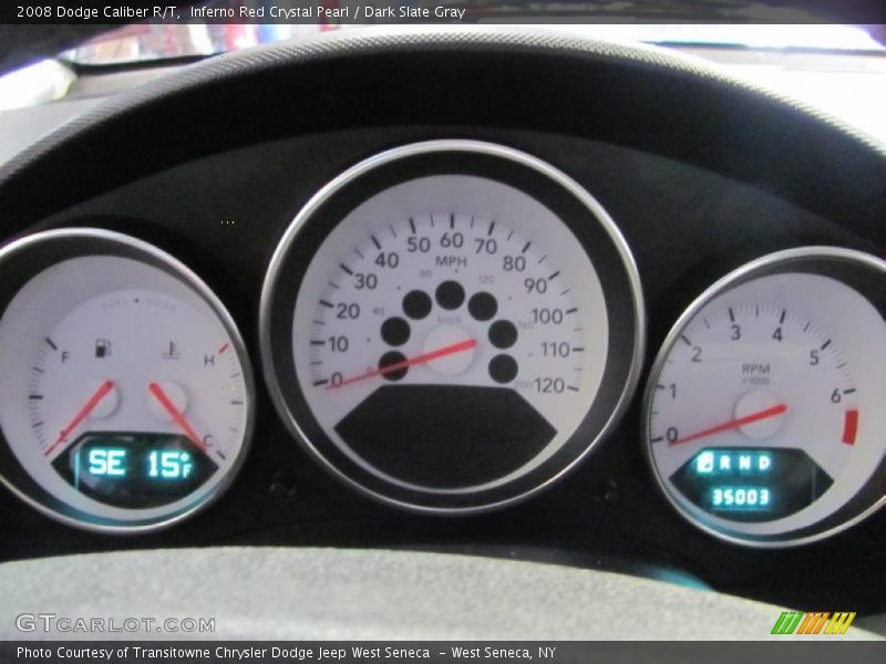 Inferno Red Crystal Pearl / Dark Slate Gray 2008 Dodge Caliber R/T