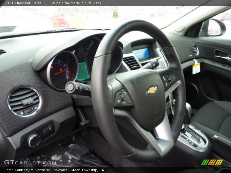 Taupe Gray Metallic / Jet Black 2011 Chevrolet Cruze LT