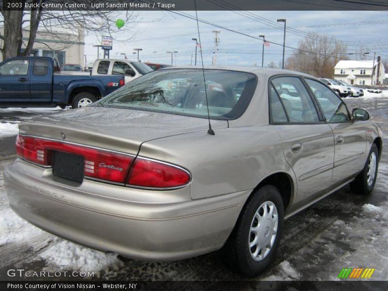 Light Sandrift Metallic / Taupe 2003 Buick Century Custom