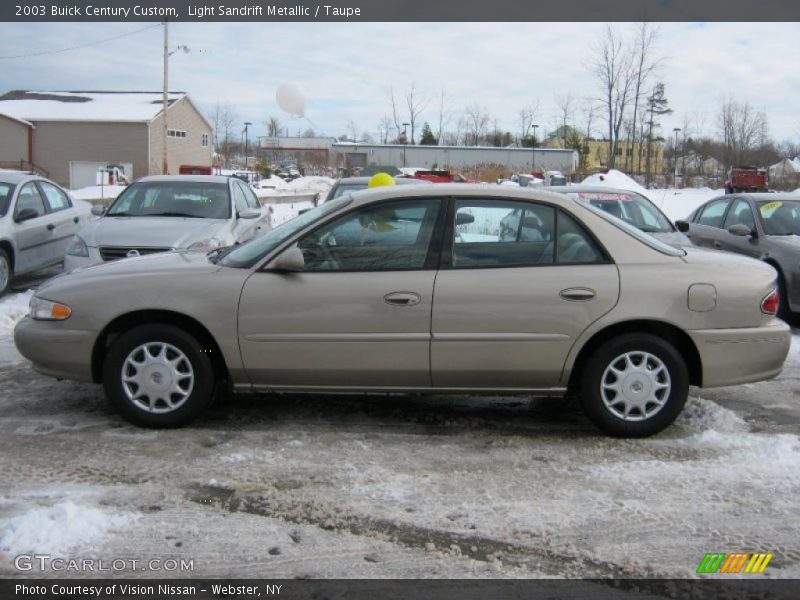 Light Sandrift Metallic / Taupe 2003 Buick Century Custom