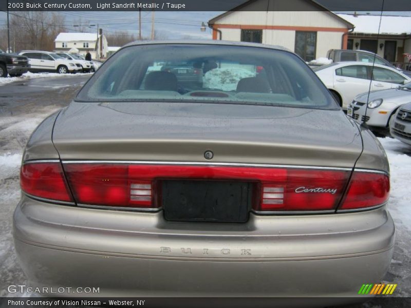 Light Sandrift Metallic / Taupe 2003 Buick Century Custom