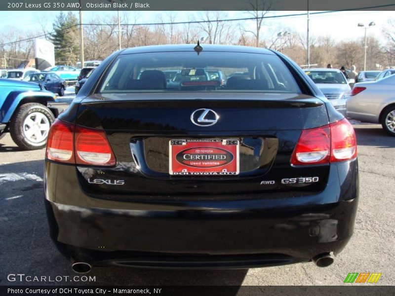Obsidian Black / Black 2007 Lexus GS 350 AWD