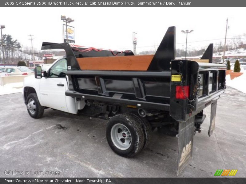 Summit White / Dark Titanium 2009 GMC Sierra 3500HD Work Truck Regular Cab Chassis Dump Truck