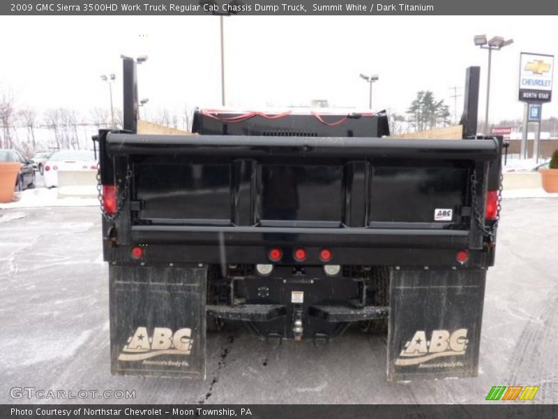 Summit White / Dark Titanium 2009 GMC Sierra 3500HD Work Truck Regular Cab Chassis Dump Truck
