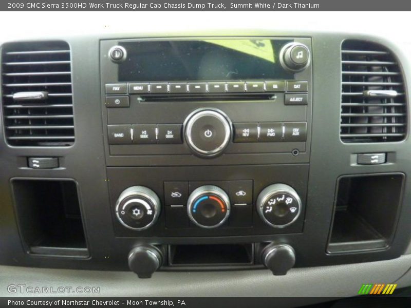 Controls of 2009 Sierra 3500HD Work Truck Regular Cab Chassis Dump Truck