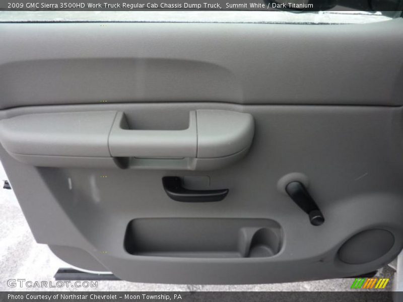 Summit White / Dark Titanium 2009 GMC Sierra 3500HD Work Truck Regular Cab Chassis Dump Truck