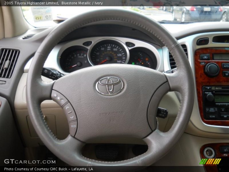Bluestone Metallic / Ivory 2005 Toyota Highlander Limited