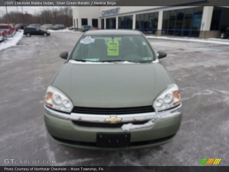 Silver Green Metallic / Neutral Beige 2005 Chevrolet Malibu Sedan
