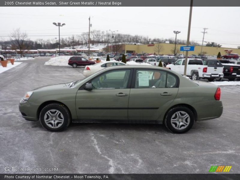 Silver Green Metallic / Neutral Beige 2005 Chevrolet Malibu Sedan