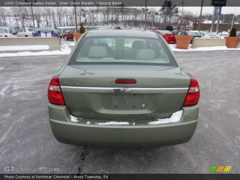 Silver Green Metallic / Neutral Beige 2005 Chevrolet Malibu Sedan
