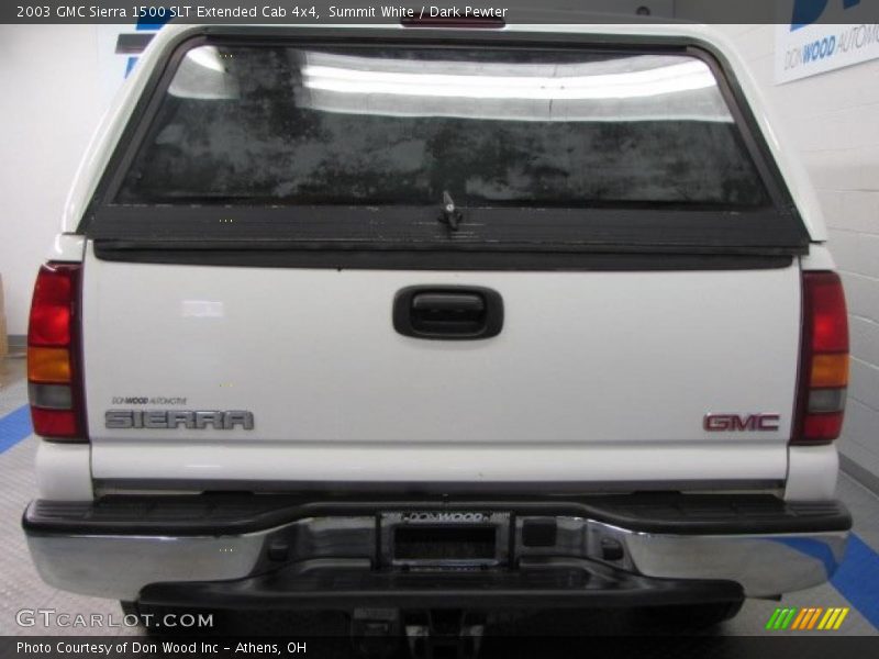 Summit White / Dark Pewter 2003 GMC Sierra 1500 SLT Extended Cab 4x4