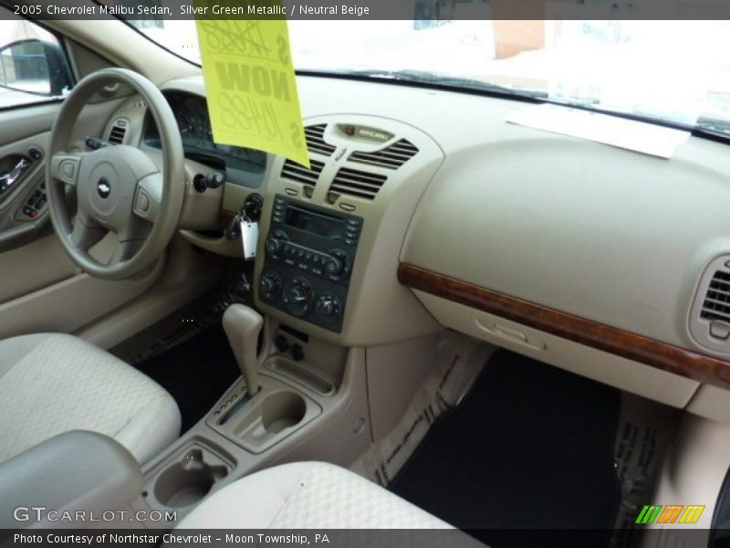 Silver Green Metallic / Neutral Beige 2005 Chevrolet Malibu Sedan