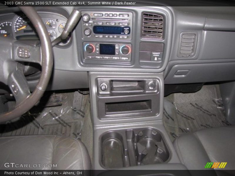 Summit White / Dark Pewter 2003 GMC Sierra 1500 SLT Extended Cab 4x4