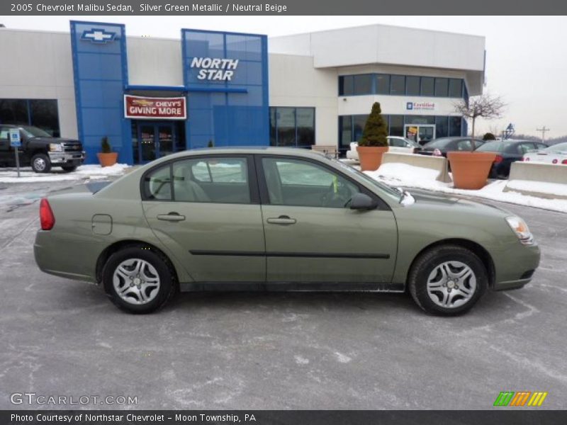 Silver Green Metallic / Neutral Beige 2005 Chevrolet Malibu Sedan