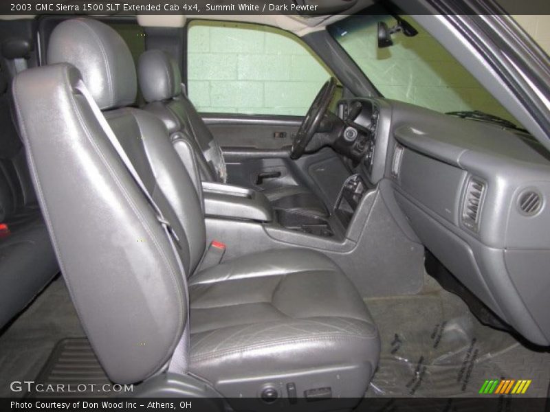 Summit White / Dark Pewter 2003 GMC Sierra 1500 SLT Extended Cab 4x4