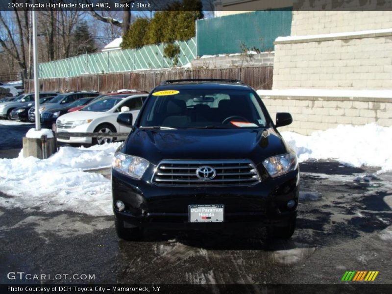 Black / Black 2008 Toyota Highlander Sport 4WD