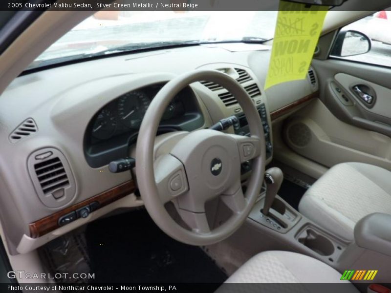 Silver Green Metallic / Neutral Beige 2005 Chevrolet Malibu Sedan