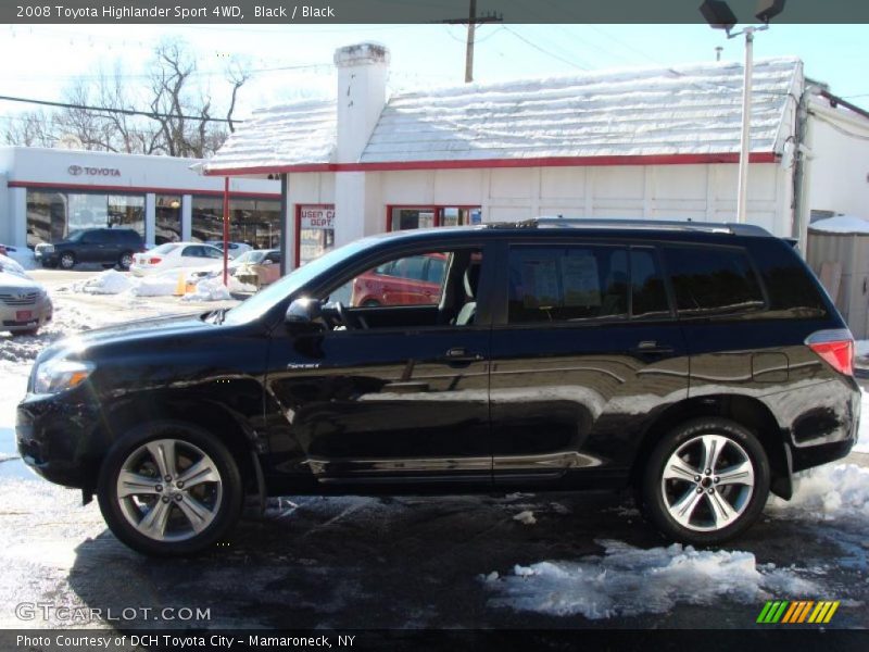 Black / Black 2008 Toyota Highlander Sport 4WD