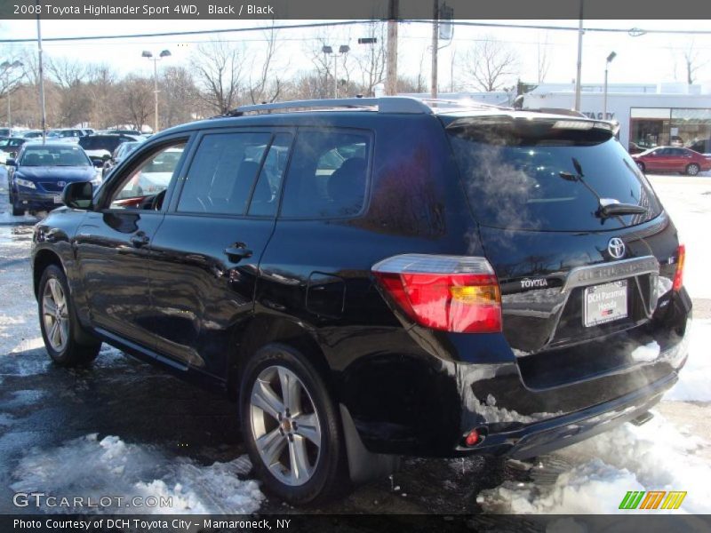 Black / Black 2008 Toyota Highlander Sport 4WD