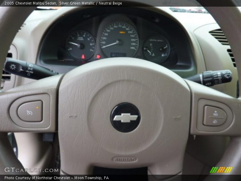 Silver Green Metallic / Neutral Beige 2005 Chevrolet Malibu Sedan