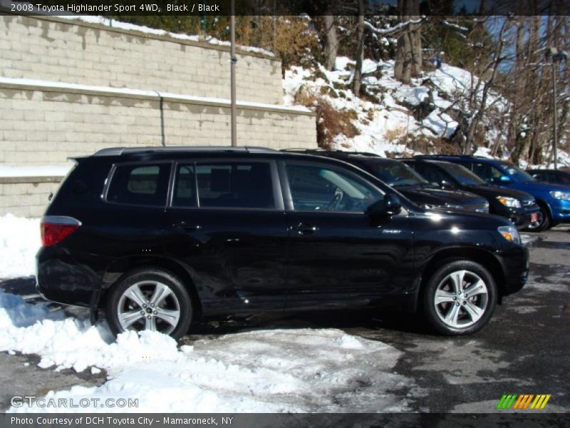 Black / Black 2008 Toyota Highlander Sport 4WD