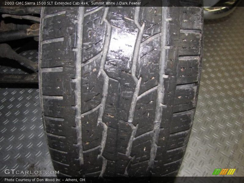 Summit White / Dark Pewter 2003 GMC Sierra 1500 SLT Extended Cab 4x4