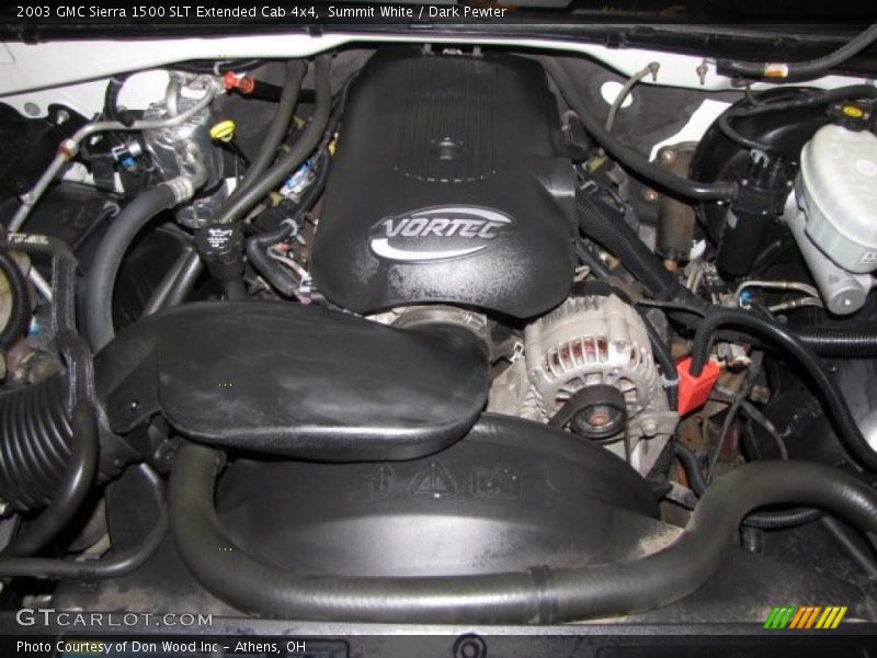 Summit White / Dark Pewter 2003 GMC Sierra 1500 SLT Extended Cab 4x4