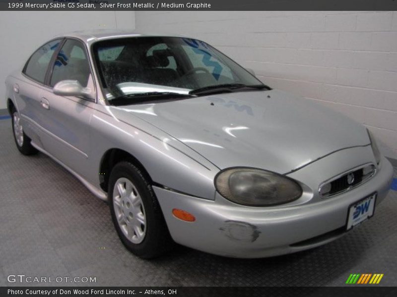 Silver Frost Metallic / Medium Graphite 1999 Mercury Sable GS Sedan