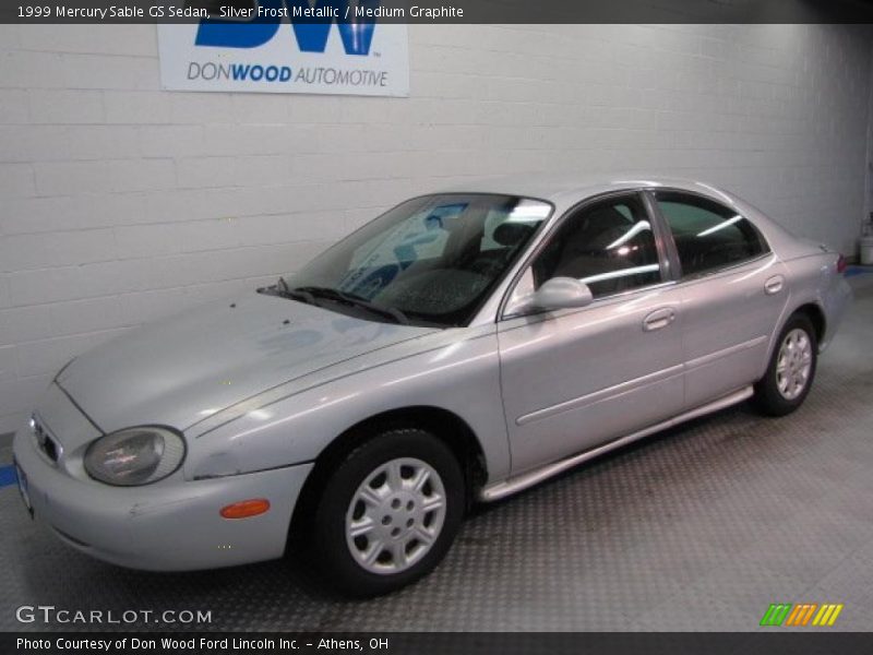 Silver Frost Metallic / Medium Graphite 1999 Mercury Sable GS Sedan