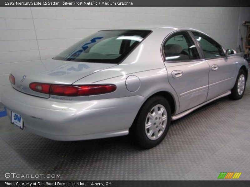 Silver Frost Metallic / Medium Graphite 1999 Mercury Sable GS Sedan