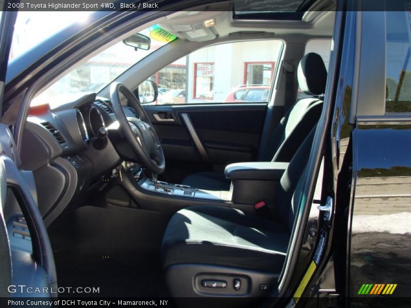Black / Black 2008 Toyota Highlander Sport 4WD