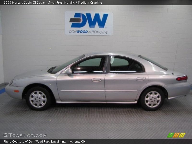 Silver Frost Metallic / Medium Graphite 1999 Mercury Sable GS Sedan
