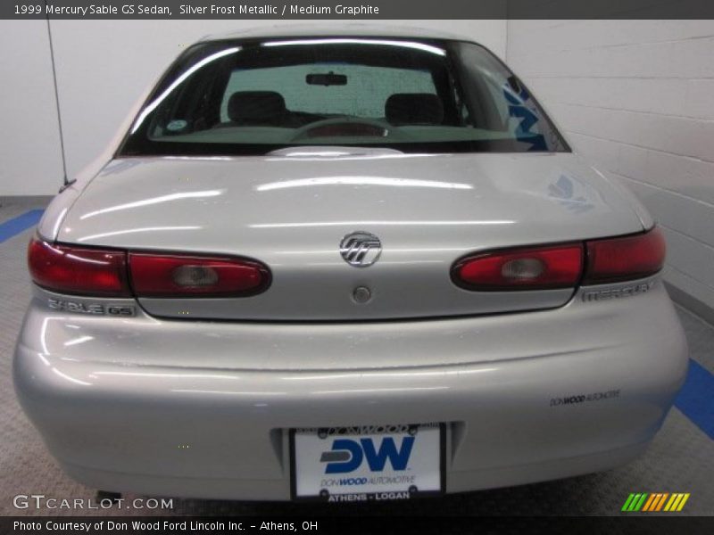 Silver Frost Metallic / Medium Graphite 1999 Mercury Sable GS Sedan