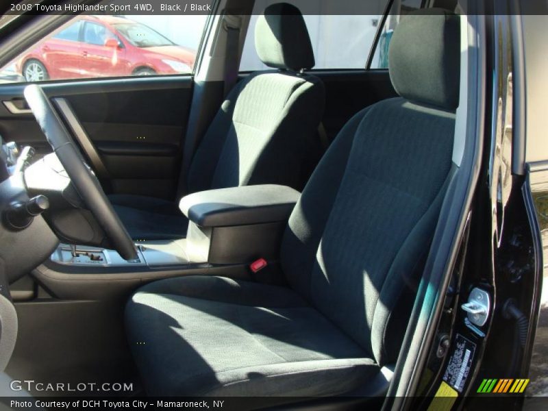 Black / Black 2008 Toyota Highlander Sport 4WD