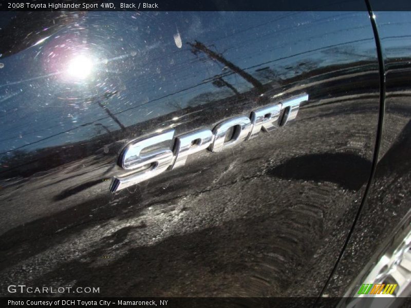 Black / Black 2008 Toyota Highlander Sport 4WD
