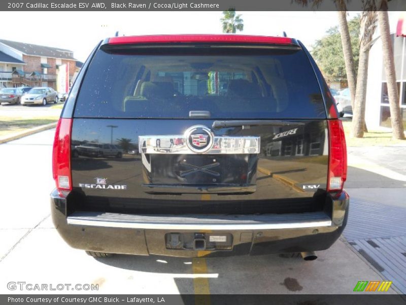 Black Raven / Cocoa/Light Cashmere 2007 Cadillac Escalade ESV AWD