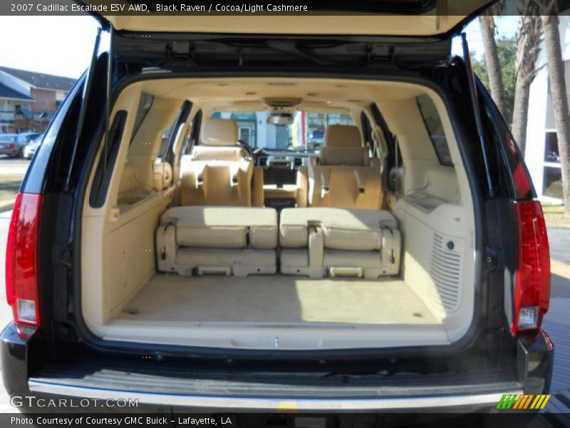 Black Raven / Cocoa/Light Cashmere 2007 Cadillac Escalade ESV AWD