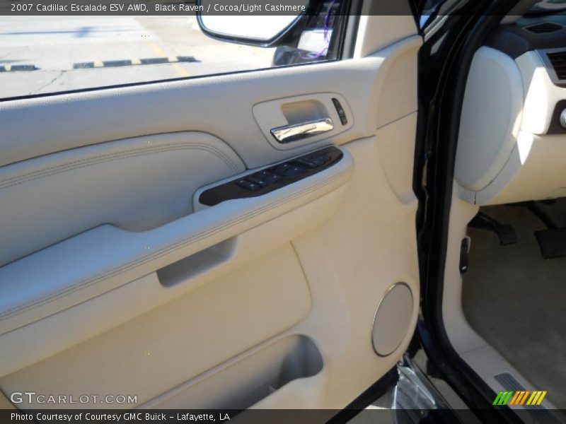Black Raven / Cocoa/Light Cashmere 2007 Cadillac Escalade ESV AWD