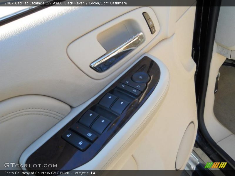 Black Raven / Cocoa/Light Cashmere 2007 Cadillac Escalade ESV AWD