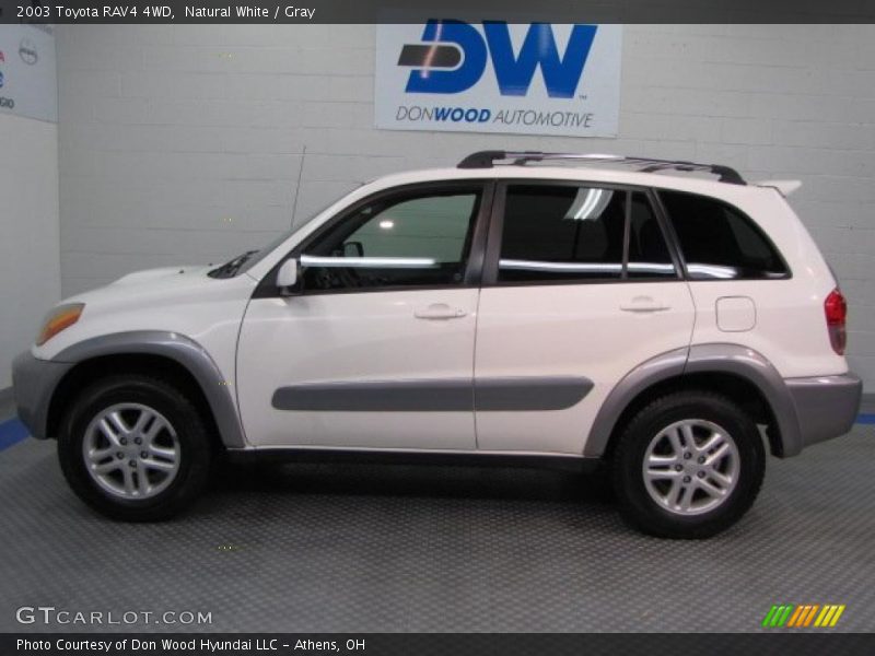Natural White / Gray 2003 Toyota RAV4 4WD