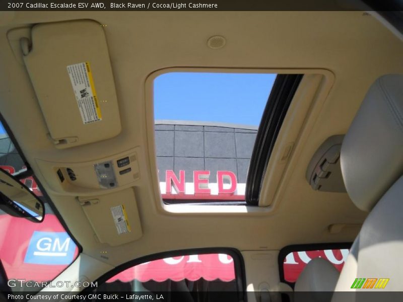 Black Raven / Cocoa/Light Cashmere 2007 Cadillac Escalade ESV AWD