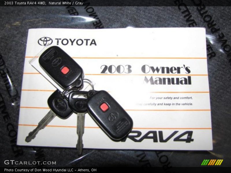 Natural White / Gray 2003 Toyota RAV4 4WD