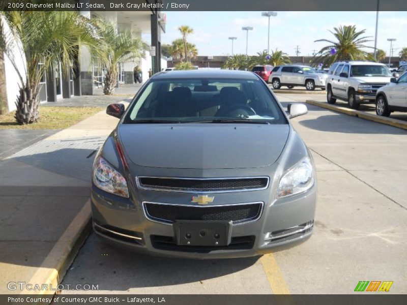 Dark Gray Metallic / Ebony 2009 Chevrolet Malibu LT Sedan