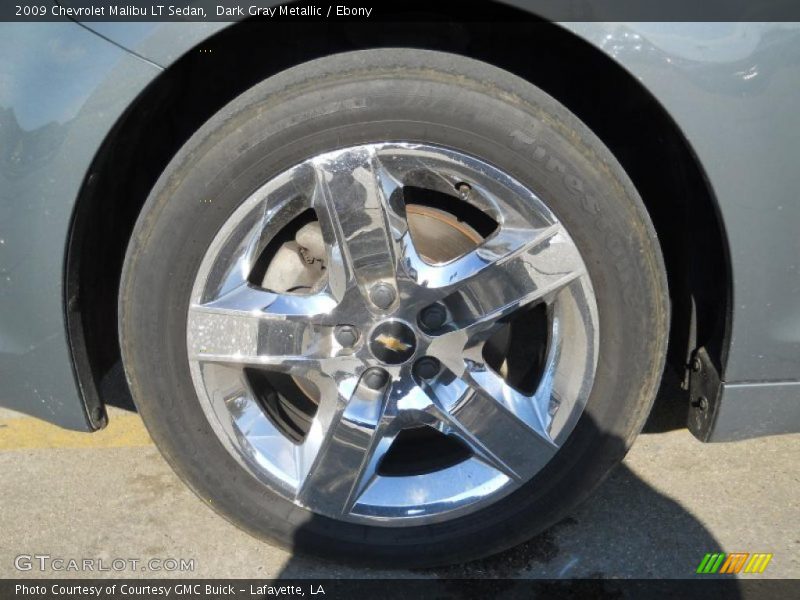 Dark Gray Metallic / Ebony 2009 Chevrolet Malibu LT Sedan