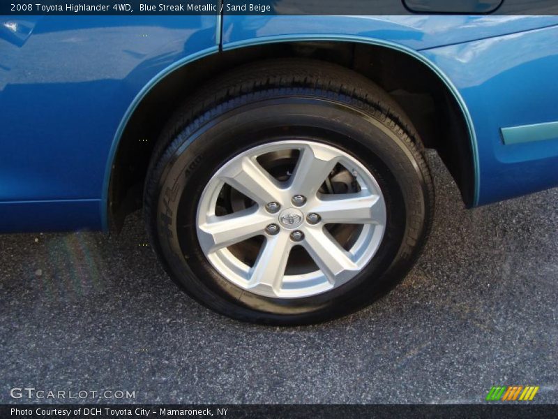 Blue Streak Metallic / Sand Beige 2008 Toyota Highlander 4WD