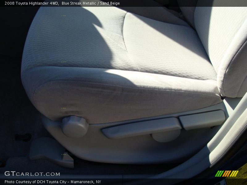 Blue Streak Metallic / Sand Beige 2008 Toyota Highlander 4WD