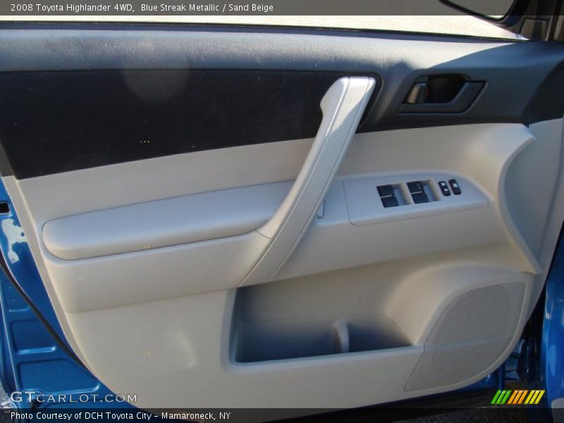 Blue Streak Metallic / Sand Beige 2008 Toyota Highlander 4WD
