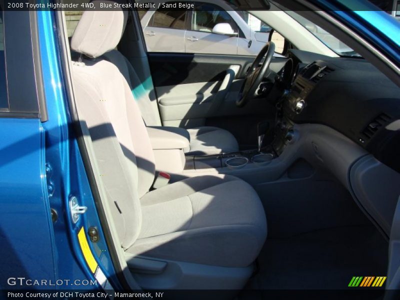 Blue Streak Metallic / Sand Beige 2008 Toyota Highlander 4WD