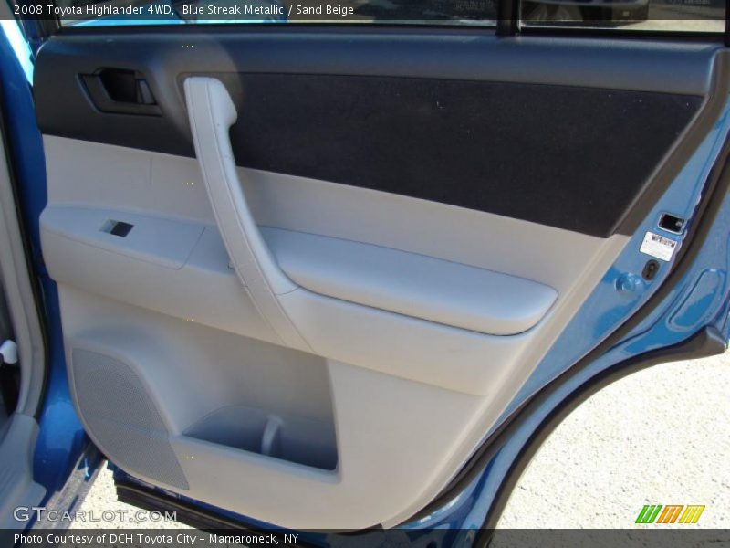 Blue Streak Metallic / Sand Beige 2008 Toyota Highlander 4WD