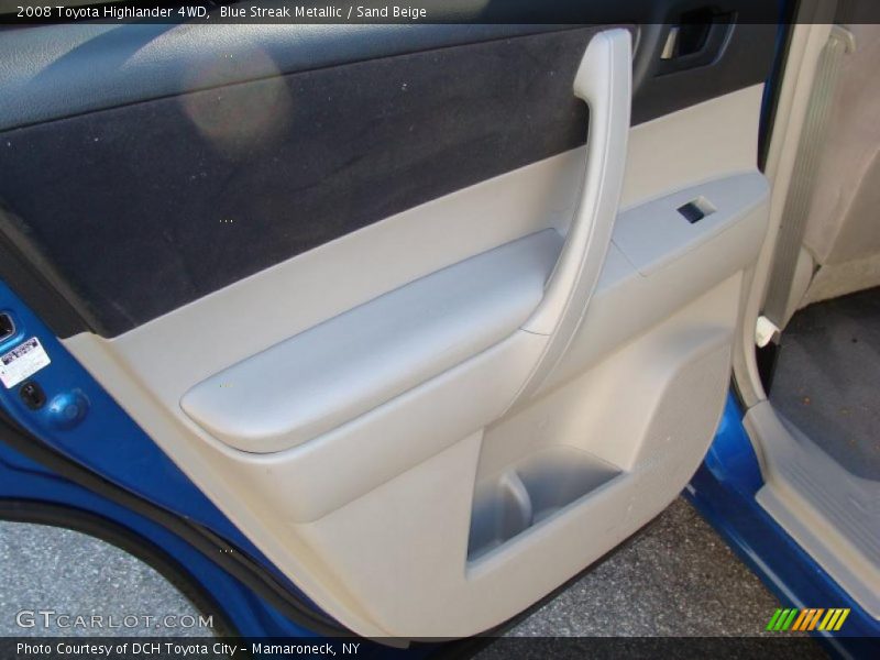 Blue Streak Metallic / Sand Beige 2008 Toyota Highlander 4WD